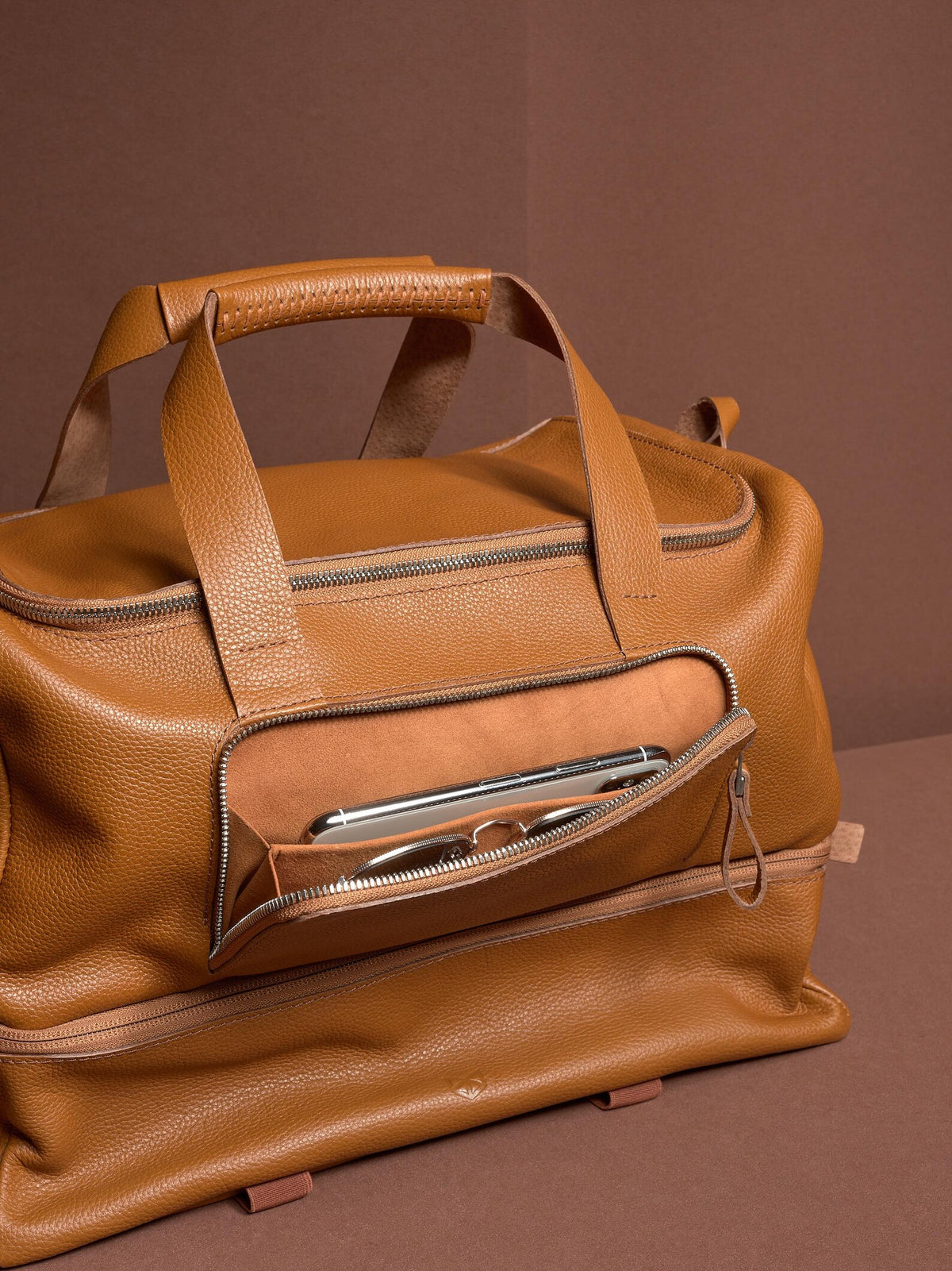 Leather Sport Bag | Gym Carryall